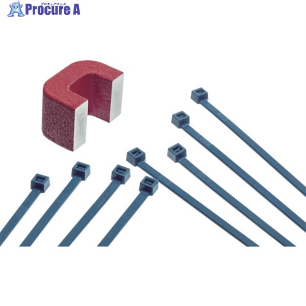 SapiSelco 金属センサー感知可能ケーブルタイ 4.5mm×250mm 最 DET.11.2124R 1袋 ▼766-8686