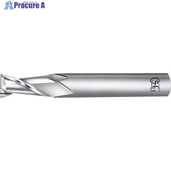 OSG ハイススクエアエンドミル 2刃ショート 刃径4mm シャンク径8mm 80008 EDS-4(80008) 1本 ▼200-5760 ..