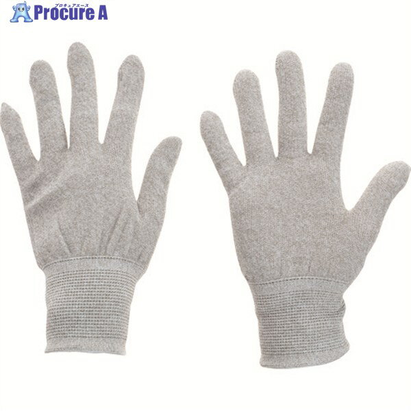 TRUSCO 静電気対策・銅繊維入ESD手袋 ノンコートタイプ Sサイズ ESD-GPS 1双 ▼206-5317