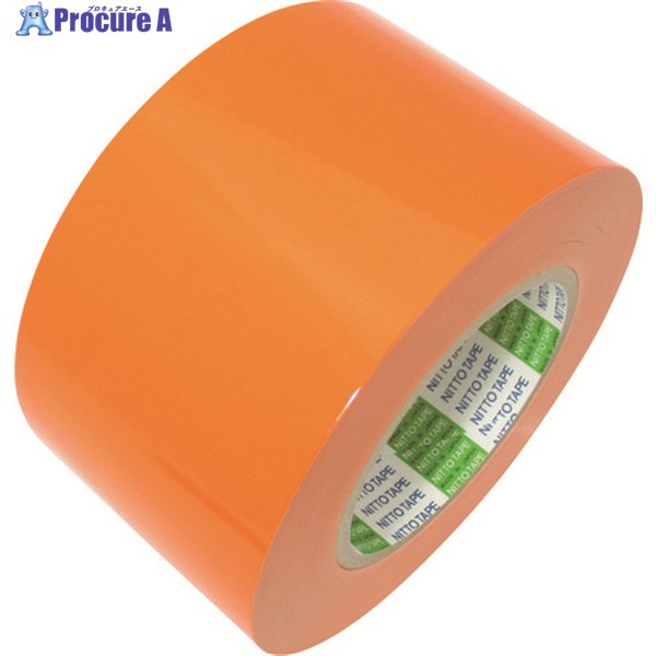 日東エルマテ ラインテープ E-SD(BC) 0.16mm×75mm×50m オレンジ E-SD75YR 1巻 ▼208-3457