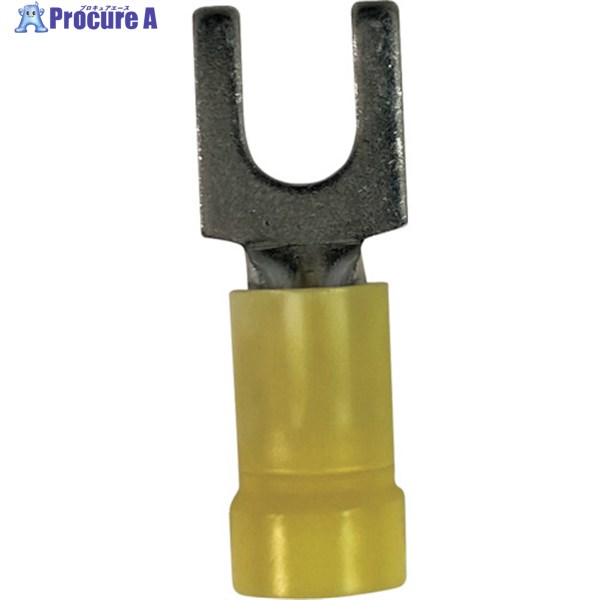 ストロングホールド ビニール絶縁被覆付圧着端子(先開形) 電線サイズ:AWG12〜10/3.5〜5.5sq 取付ネジ:M..