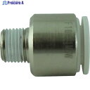 チヨダ チューブ継手 ファイブ六角穴付メイルコネクタ W(白) 10mm・R1/8 F10-01MSW 1個 ▼313-6035