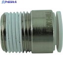 チヨダ チューブ継手 ファイブ六角穴付メイルコネクター W(白) 10mm・R3/8 F10-03MSW 1個 ▼313-6141