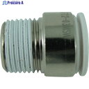 チヨダ チューブ継手 ファイブ六角穴付メイルコネクター W(白) 12mm・R3/8 F12-03MSW 1個 ▼313-6337