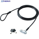 ELECOM セキュリティワイヤー/シリンダ錠タイプ3軸首振りヘッド ESL-30 1個 ▼539-2900(2)