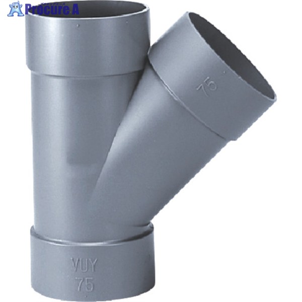 クボタケミックス DV継手 45°Yチーズ DV-45Y 75 DV45Y75 1個 ▼783-4195