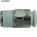 チヨダ ファイブメイルコネクタ W(白)4mm・R1/8 F4-01MW 1個 ▼158-4545