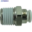 チヨダ ファイブメイルコネクタ W(白)4mm・R1/4 F4-02MW 1個 ▼158-4553