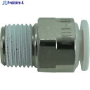 チヨダ ファイブメイルコネクタ W(白)6mm・R1/8 F6-01MW 1個 ▼158-4570