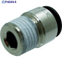 チヨダ チューブ継手 ファイブ六角穴付メイルコネクター 8mm・R1/4 F8-02MS 1個 ▼158-4936
