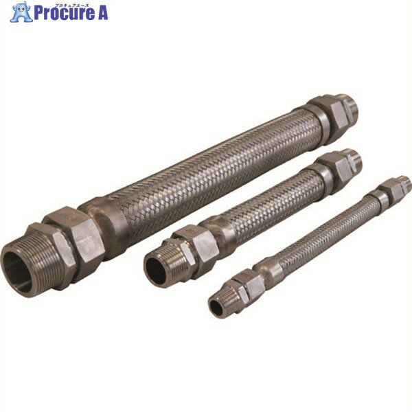 TOFLE FTAP 袋ナット付溶接型フレキ 継手ステンレス オスXオス 15AX300L FTAP-7015-300-MM 1本 ▼202-6219