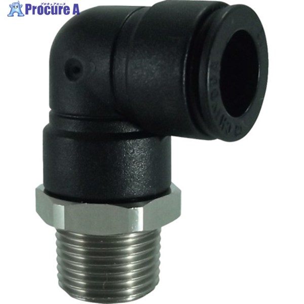 チヨダ ファイブSUSメイルエルボ 12mm・R3/8 FS12-03ML (SUS303シリーズ) 1個 ▼222-9790