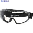 TRUSCO カラーセーフティーゴーグル(ワイドビュータイプ)ブラック G5008-BK 1個 ▼244-3625