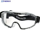 TRUSCO カラーセーフティーゴーグル(ワイドビュータイプ)透明 G5008-TM 1個 ▼244-3626