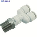 チヨダ ファイブSUSメイルブランチワイ 白 6mm・R1/4 FS6-02MYW 1個 ▼309-4880
