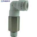 チヨダ ホース継手 ファイブロングメイルエルボ W(白) 8mm・R1/8 F8-01M2LW 1個 ▼313-7082