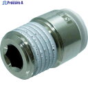 チヨダ チューブ継手 ファイブ六角穴付メイルコネクター W(白) 8mm・R1/4 F8-02MSW 1個 ▼313-7155
