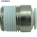 チヨダ チューブ継手 ファイブ六角穴付メイルコネクター W(白) 8mm・R3/8 F8-03MSW 1個 ▼313-7201