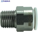 チヨダ ファイブSUSメイルコネクタ 白 10mm・R1/4 FS10-02MW 1個 ▼313-7325