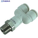 チヨダ ファイブSUSメイルブランチワイ 白 6mm・R1/8 FS6-01MYW 1個 ▼313-7937