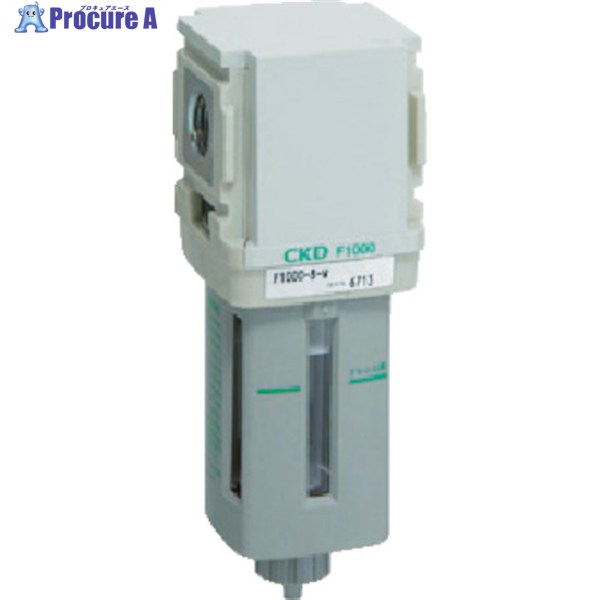 CKD エアフィルター エアフィルタ 標準白色シリーズ 接続口径Rc1/2 F4000-15-W 1個 ▼344-4724