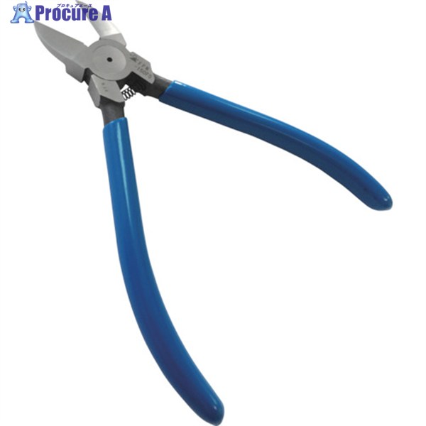 フジ矢 プラスチックニッパ(ストレート刃・バネ付) FPN-150FS 1丁 ▼344-4881