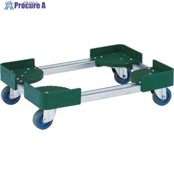 TRUSCO 伸縮式コンテナ台車 内寸500-600X600-700 スチール製 FCD-5060-ALG 1台 ▼362-1791