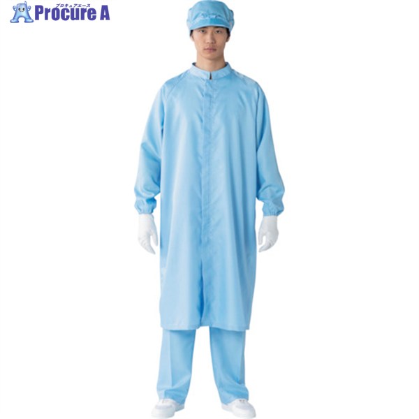 TriApex クリーンルーム用コート FH207C ブルー L FH207C-02-L 1枚 ▼415-3659