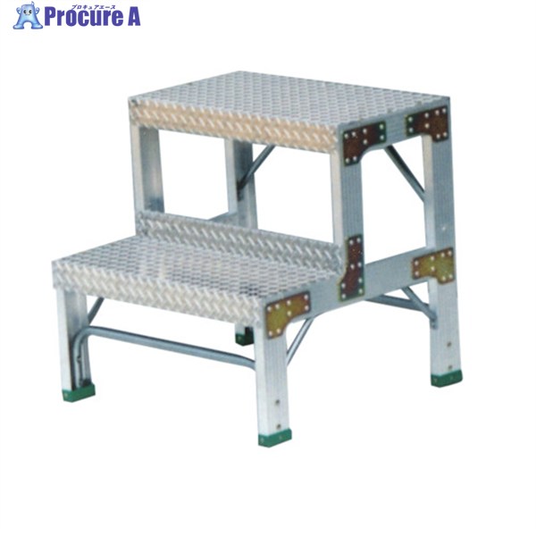 NAKAO G型作業用踏台0.6m G-062 (アルミセイ) 1台 ◇▼504-7277