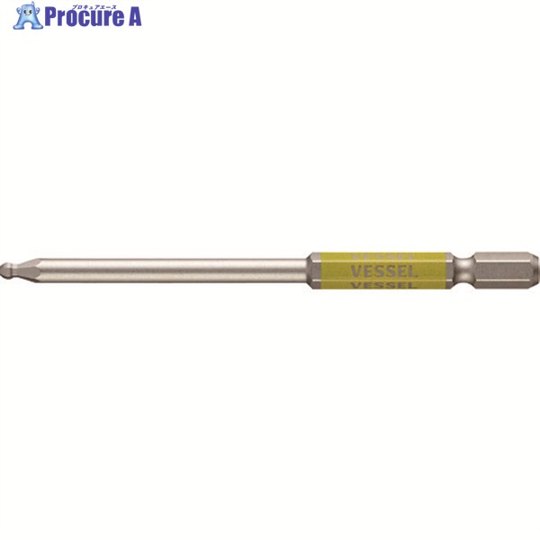 VESSEL 剛彩ビット (片頭ボールポイント) 対辺3×100mm GSBP030S 1本 ▼102-6798