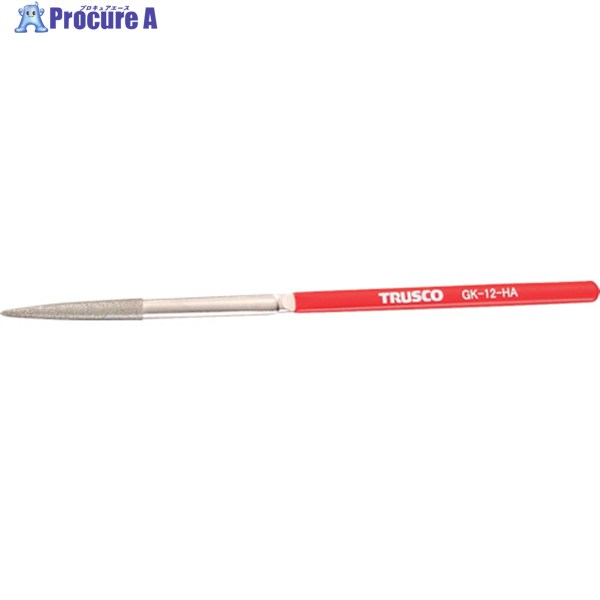 TRUSCO ダイヤモンドヤスリ 鉄工用#140 半丸 1本入 全長170mm(12本組サイズ) GK-12-HA 1本 ▼117-9276