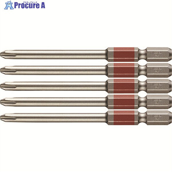 VESSEL 剛彩ビット 5本組 (片頭) アソート＋2×82mm GS5P2082D 1パック ▼143-8907