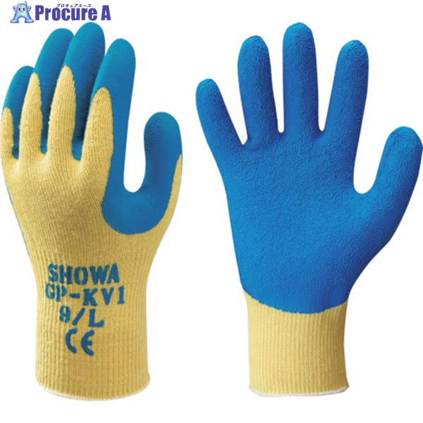 SHOWA 【売切廃番】耐切創手袋 GP-KV1 天然ゴム手のひらコート XLサイズ GP-KV1-XL 1双 ▼397-9733