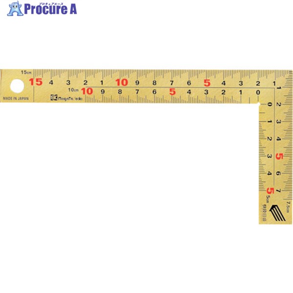 SK 金曲尺 15cm 快段目盛 厚手広巾 GMT-15CKD 1本 ▼420-3946