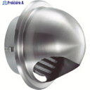 U.K ステンレス製丸型フード付ガラリ100 適用パイプ内径97〜111mm GN-100S-HL 1個 ▼431-3534