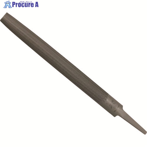 ツボサン 鉄工ヤスリ 200mm 半丸 中目 HA200-02 1本 ▼493-0312