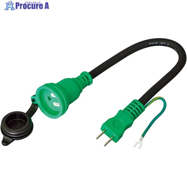 NICHIDO 住宅設備防雨コンセント用アダプター 住宅変換コード HCC-04W 1本 ▼814-7473