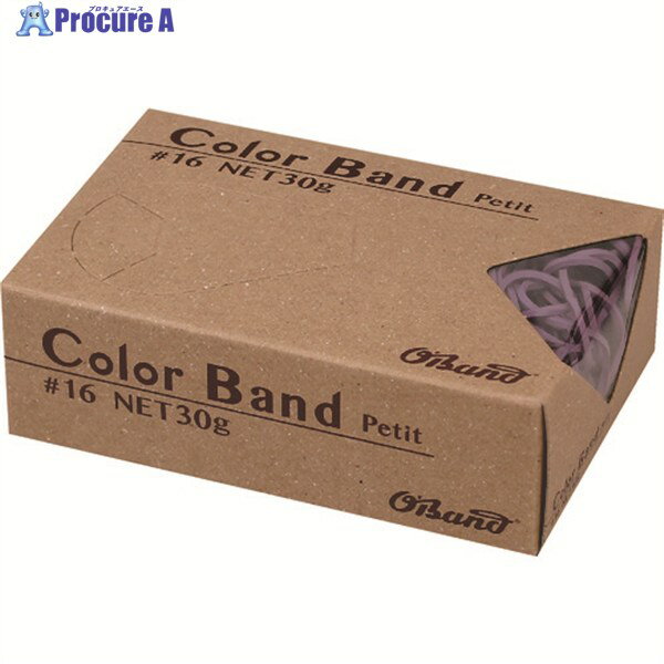 オーバンド カラーバンド プチ 30g箱 #16 バイオレット GGC-030-VT 1箱 ▼836-5125