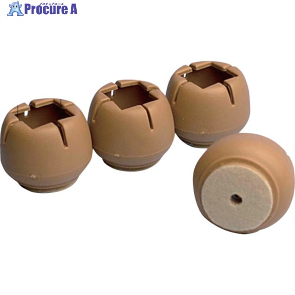 WAKI Wフェルトキャップ角 GKー801(16-24)4個入 GK-801 1パック ▼855-8186