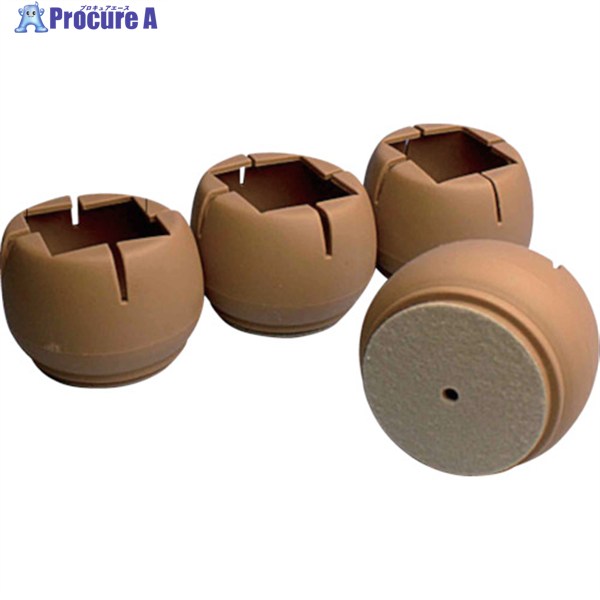 WAKI Wフェルトキャップ角 GKー803(36-50)4個入 GK-803 1パック ▼855-8188