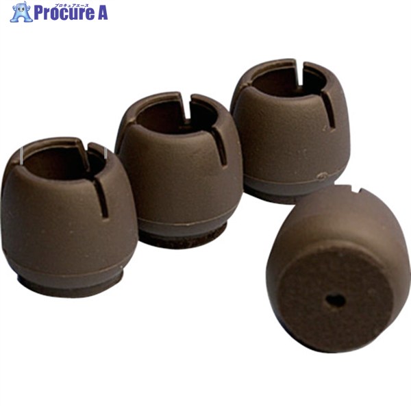 WAKI Wフェルトキャップ丸 GK-711DB(16-21)4個入 GK-711 1パック ▼855-8194