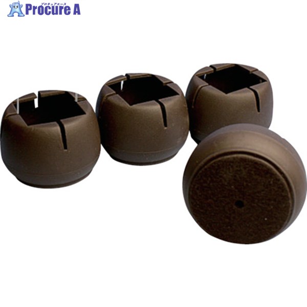 WAKI Wフェルトキャップ角 GK-813DB(36-50)4個入 GK-813 1パック ▼855-8201