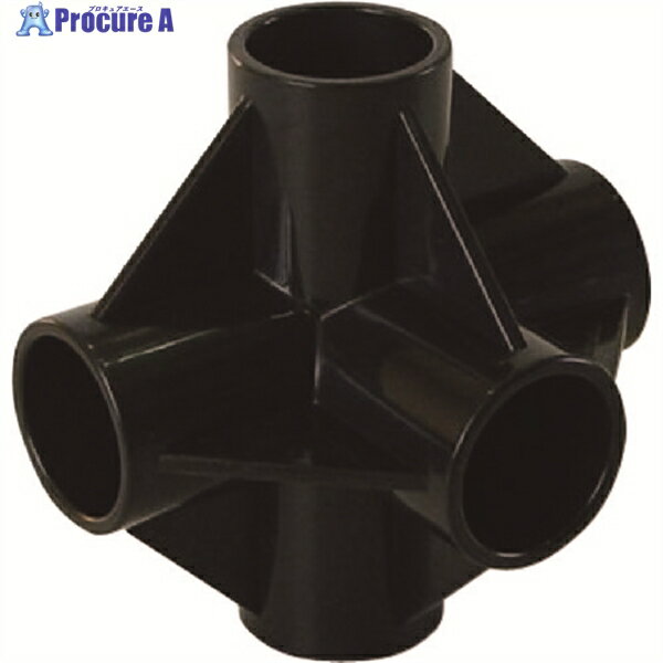 YAZAKI イレクター Φ28 プラスチックジョイント J-15B ブラック J-15B-S-BL 1個 ▼216-1207