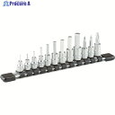 TONE ヘキサゴンソケットセット(ホルダー付)12pcs HH212 1S ▼323-5068 ●YA513