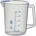 TRUSCO ポリプロピレン青目盛ビーカー 100ml(取手付) HPB-100 1個 ▼355-3440