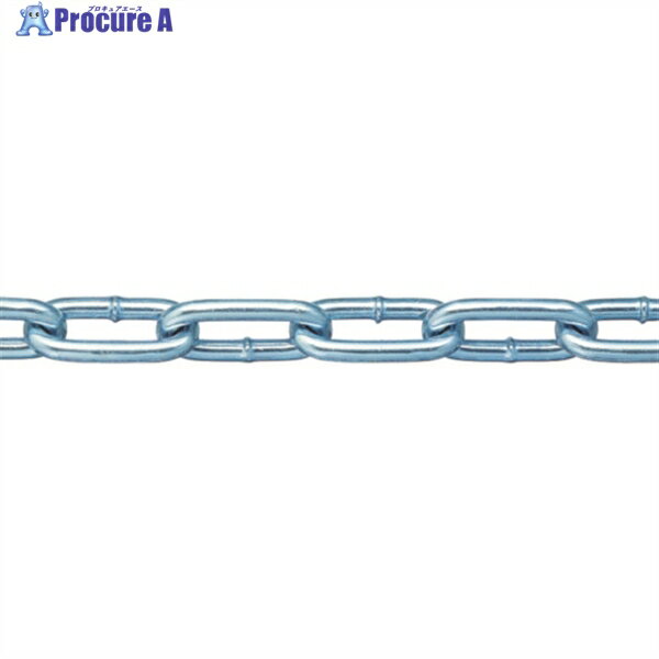 ニッサチェイン 鉄ユニクロ溶接リンクチェイン 6.5mmX30M IW2065 1本 ▼355-7537 ※車上渡し