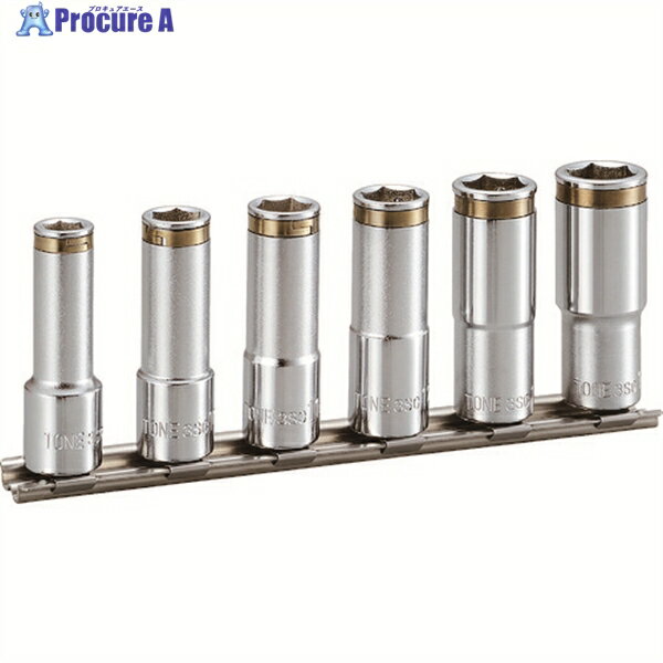 TONE ナットキャッチディープソケットセット(6角・ホルダー付) 6pcs HSCL306 1S ▼781-1390 ●YA513