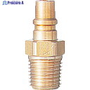 日東 金型カプラ(めねじ取付用) K01PM 相手側取付サイズRc1/8(04473) K-01PM BRASS 1個 ▼113-2890 ●KO521