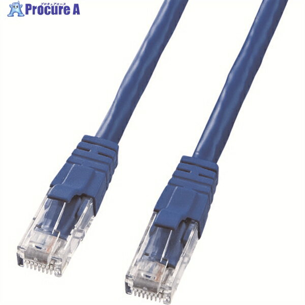 SANWA カテゴリ6UTPクロスケーブル KB-T6L-01BLCK 1本 ▼201-9667