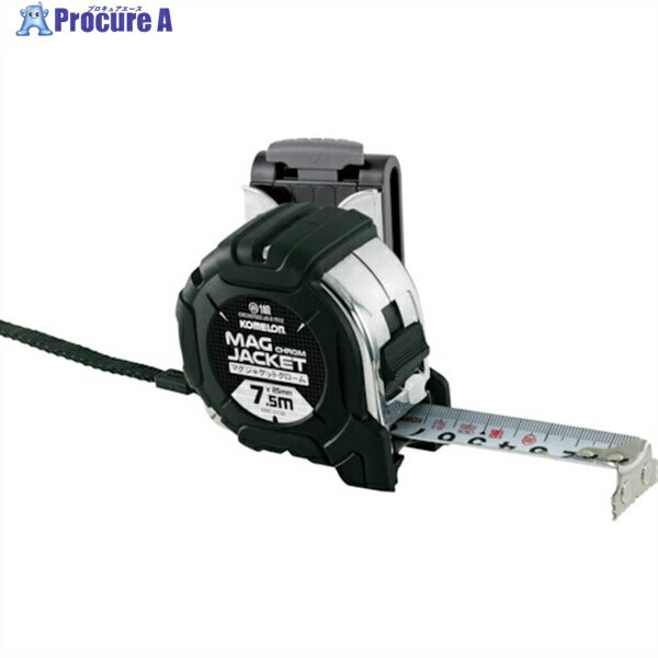 KOMELON マグジャケットクロムホルダー付き 7.5M 爪巾25M KMC-31CML-7.5-25 1個 ▼353-9895